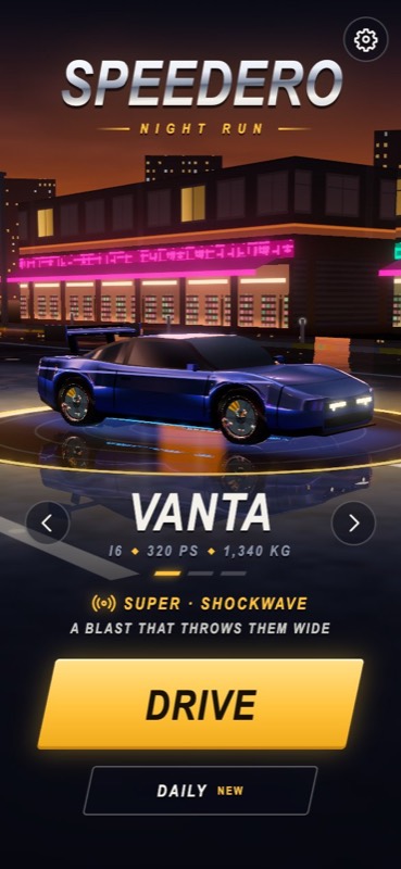 Speedero: Night Run — screen 1